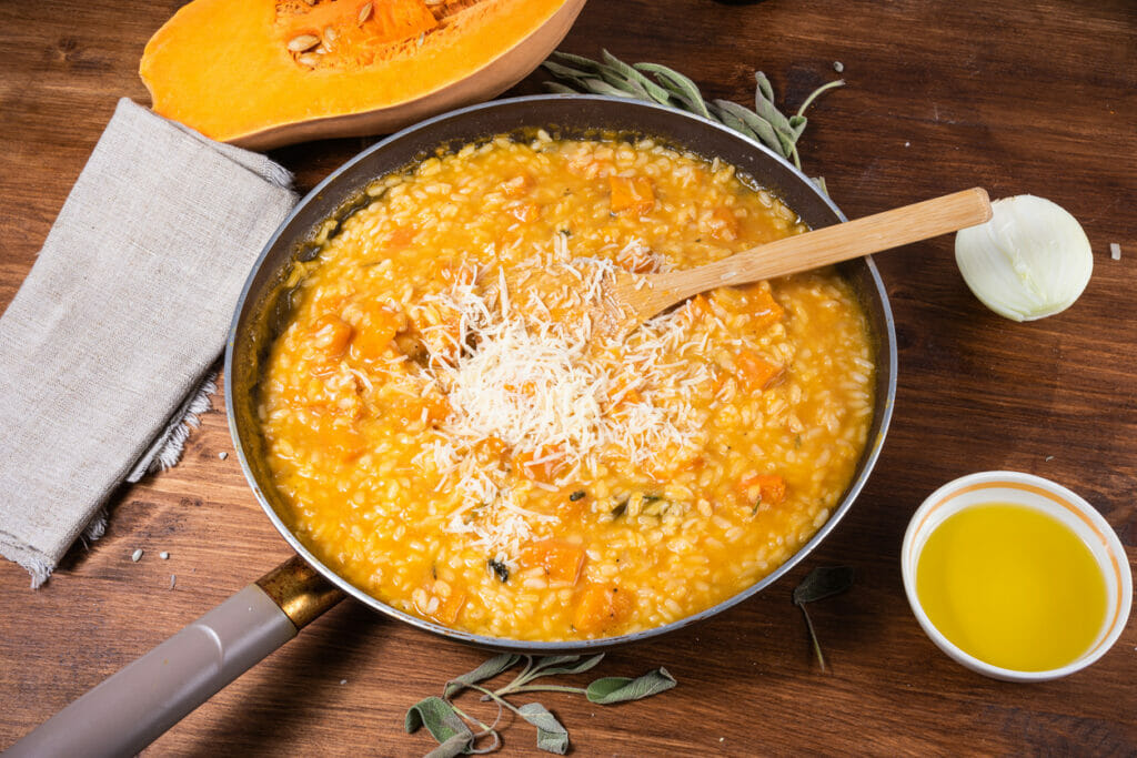 Roasted Butternut Squash Risotto is a perfect Fall Comfort Food for Seniors