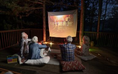 Movie night on a terrace!