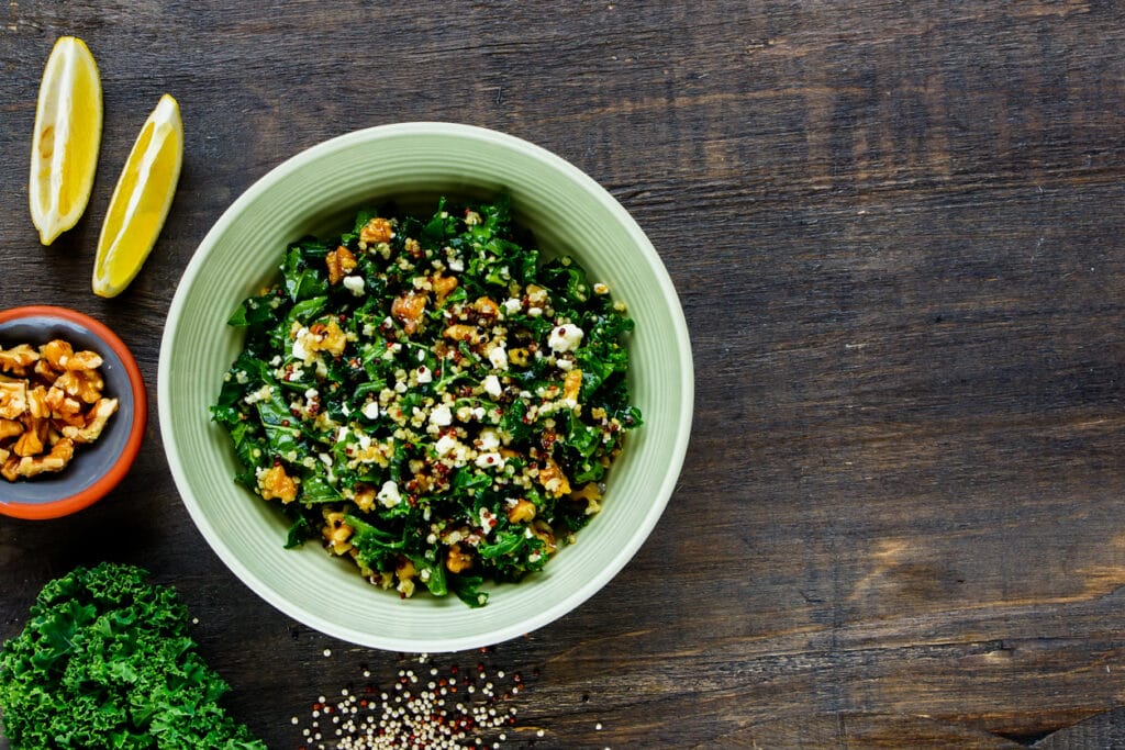 Sesame Kale and Edamame Salad